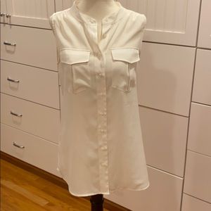 J Crew ivory sleeveless top Size 2